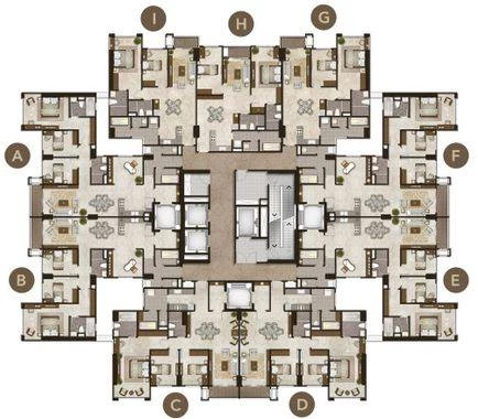 Luxurious Premier (Southern H 1- 6th floor) - Floor Plan